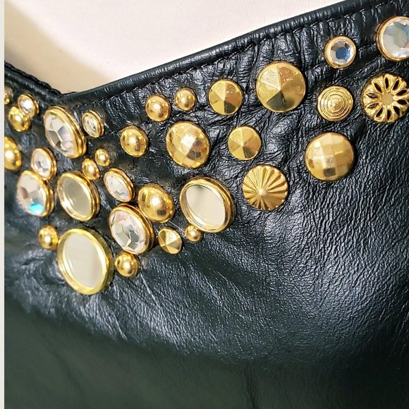 Ardens Pleather Jeweled Bustier - Picture 3 of 9